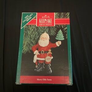 1990 vintage hallmark keepsake ornament “merry olde Santa”